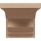 Ekena Millwork 6"W x 6"D x 6"H Wide Sheridan Rough Cedar Woodgrain TimberThane Corbel, Primed Tan CORUR06X06X06SHERCPR - alternate 3